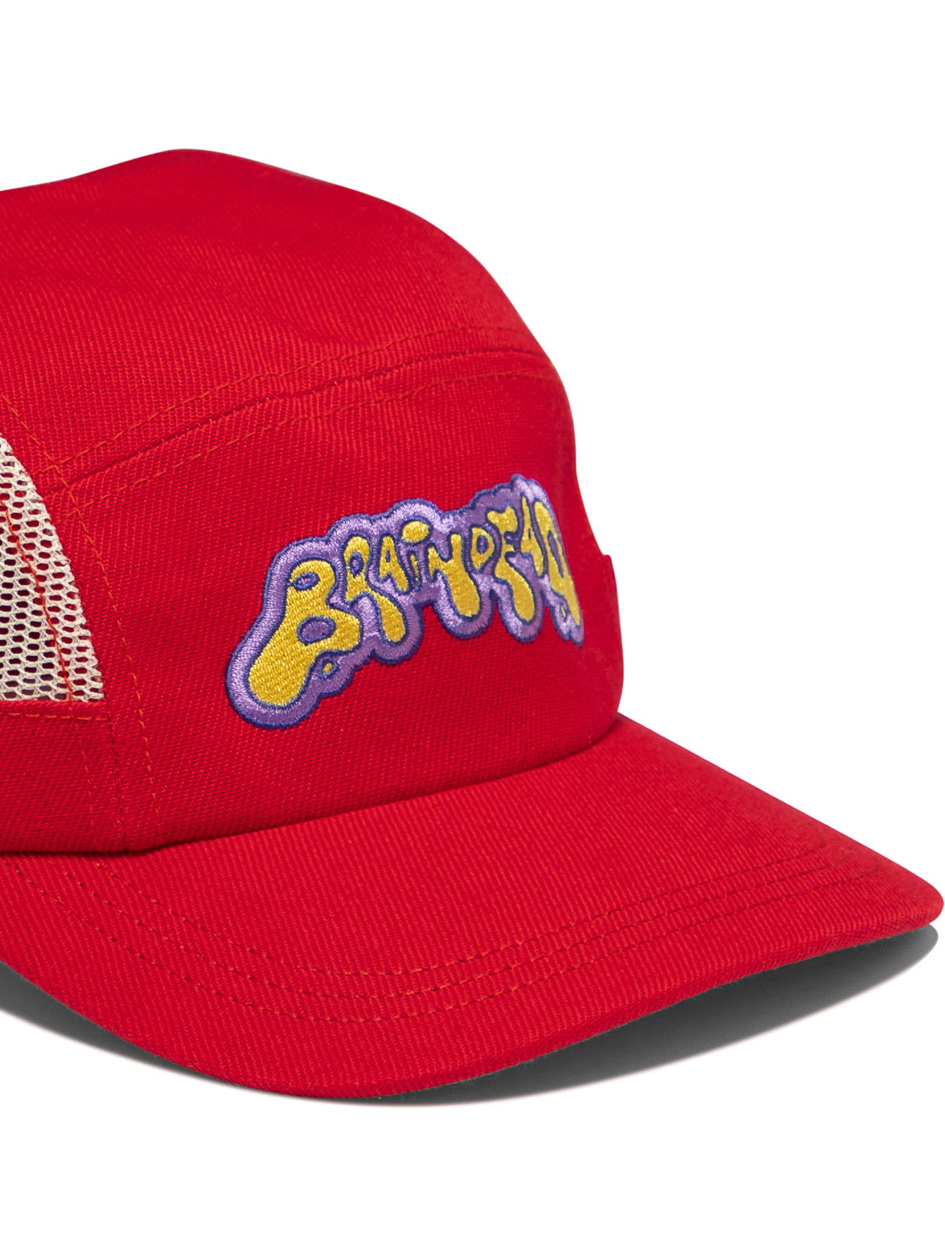 BRAIN DEAD Red Cap with mesh panels